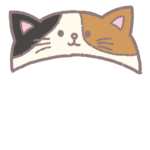 三毛猫の顔になっている帽子